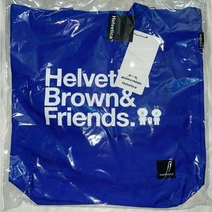 Helvetica Brown & Friends tote bag